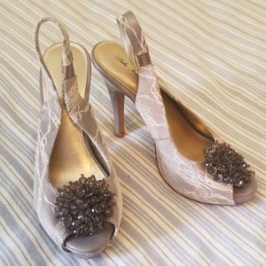 Lulu Townsend lace heels